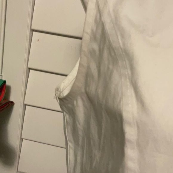 Calvin Klein White Sleeveless Button-Down Shirt - Picture 3 of 10